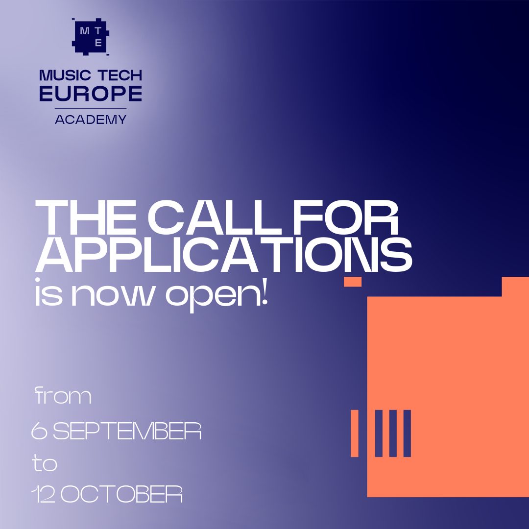 Open Call for the music technology training scheme Music Tech Europe